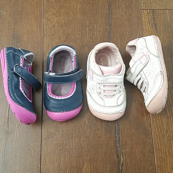 Stride Rite Other - (2) Stride Rite Soft Motion Leather MJ & Sneakers